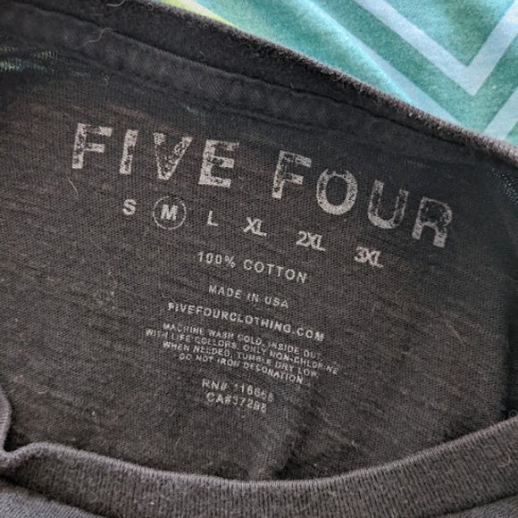 Five Four Black Logo T-Shirt Size M - Picture 2 of 6